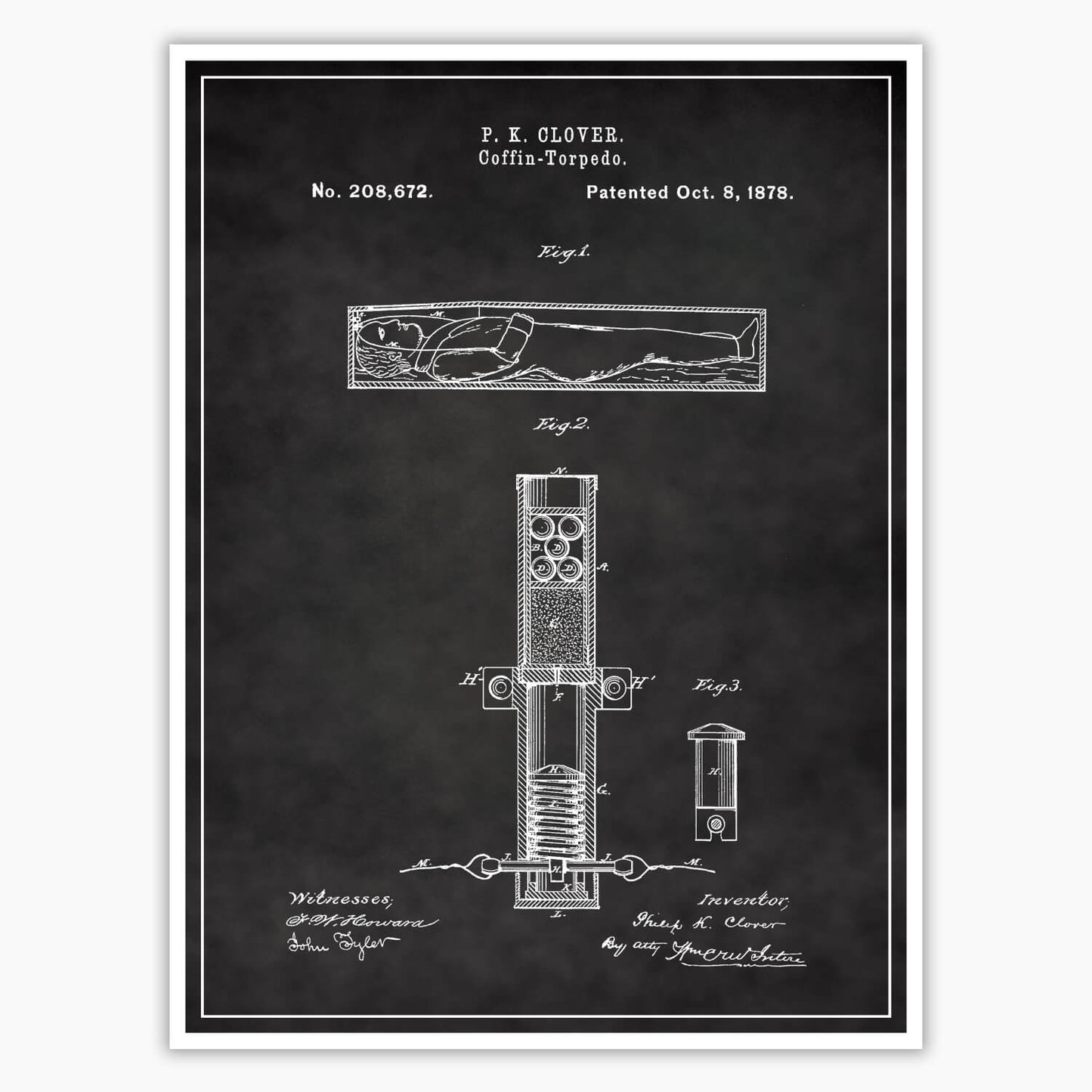 Corpse Torpedo Patent Poster