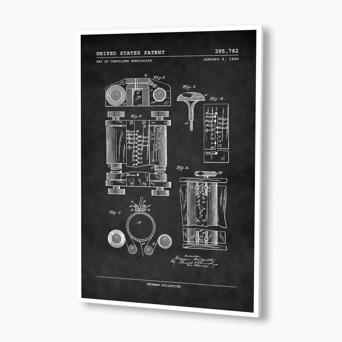 First Computer Patent Poster; Patent Artwork