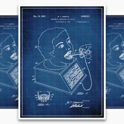 Anesthesia Device Patent Poster