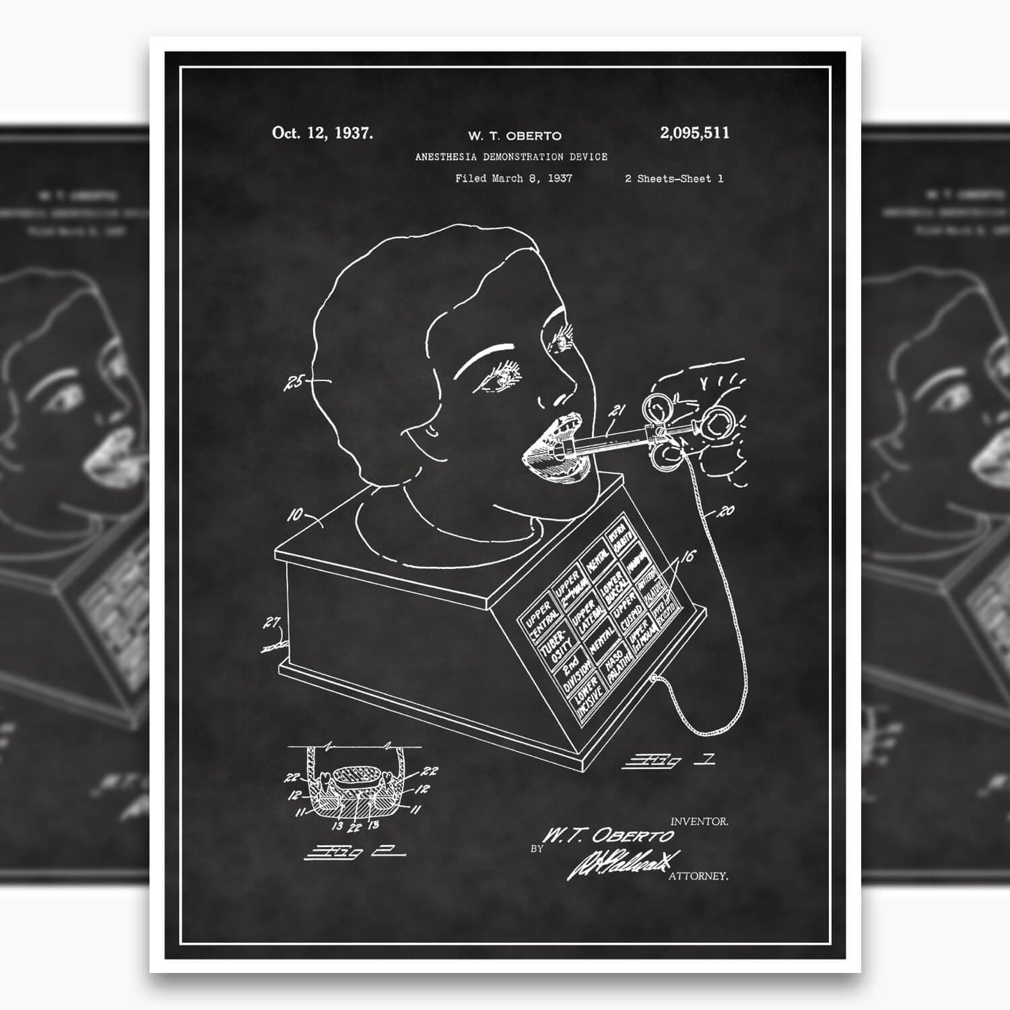 Anesthesia Device Patent Poster