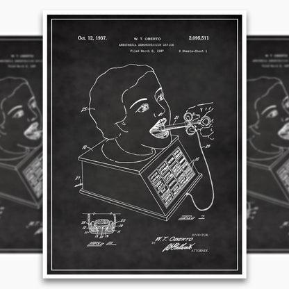 Anesthesia Device Patent Poster
