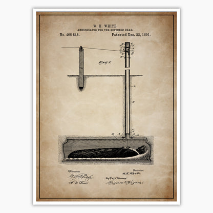 Annunciator for the Dead Patent Poster