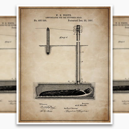 Annunciator for the Dead Patent Poster