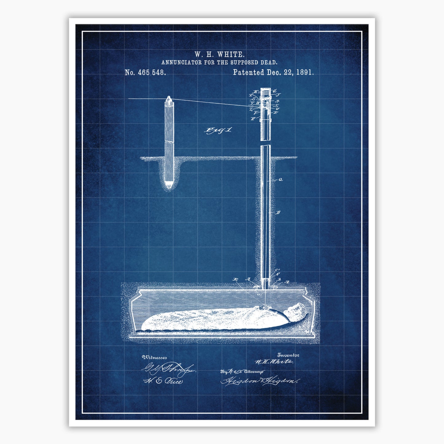Annunciator for the Dead Patent Poster