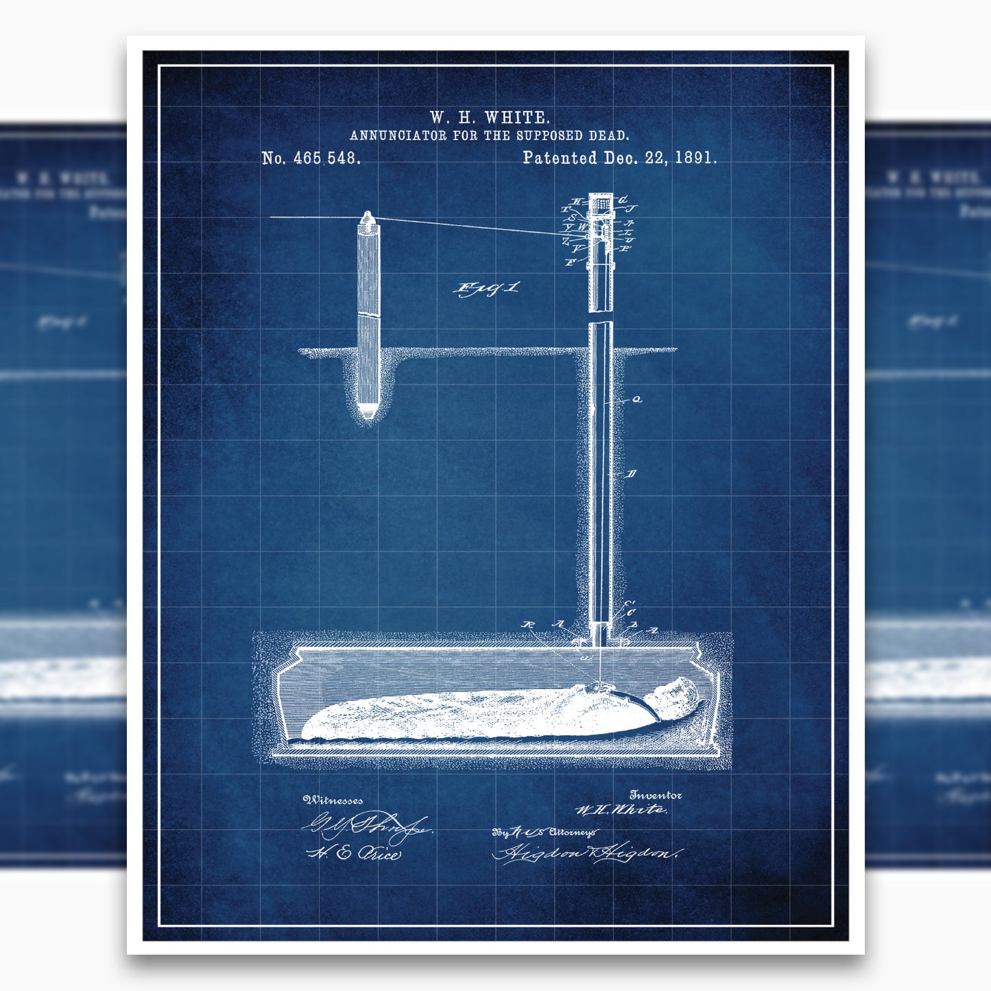 Annunciator for the Dead Patent Poster