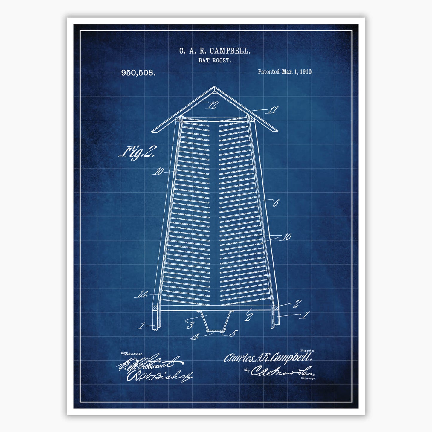 Bat Roost Patent Poster