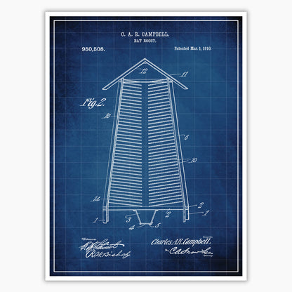 Bat Roost Patent Poster