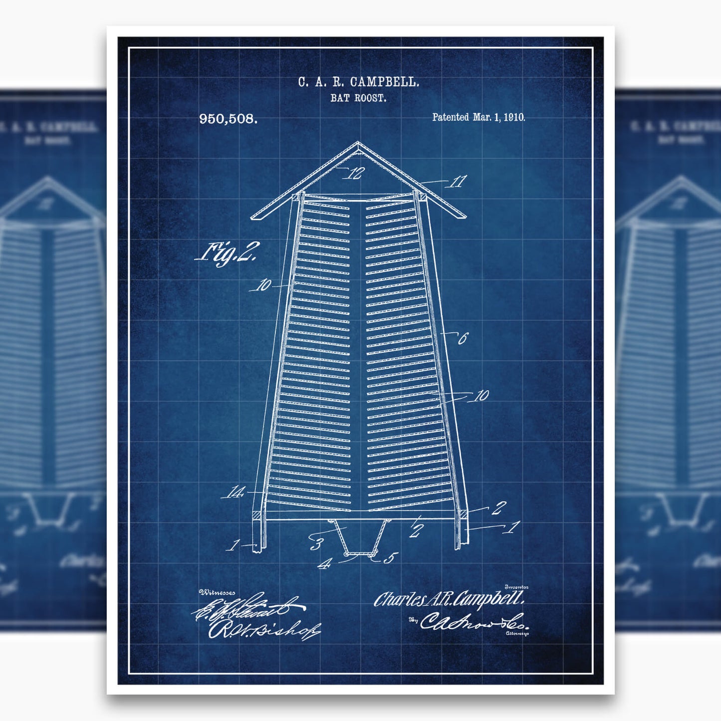 Bat Roost Patent Poster
