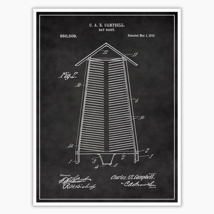 Bat Roost Patent Poster
