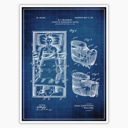 Bed Straps Patent Poster
