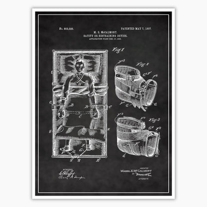 Bed Straps Patent Poster