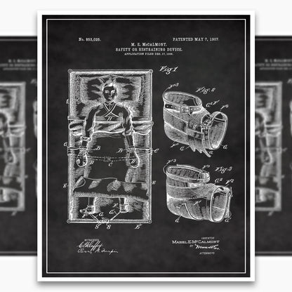 Bed Straps Patent Poster