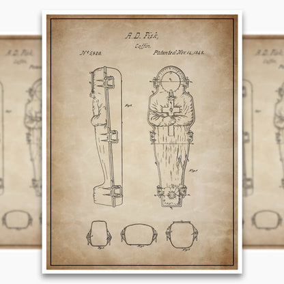Coffin (1848) Patent Poster