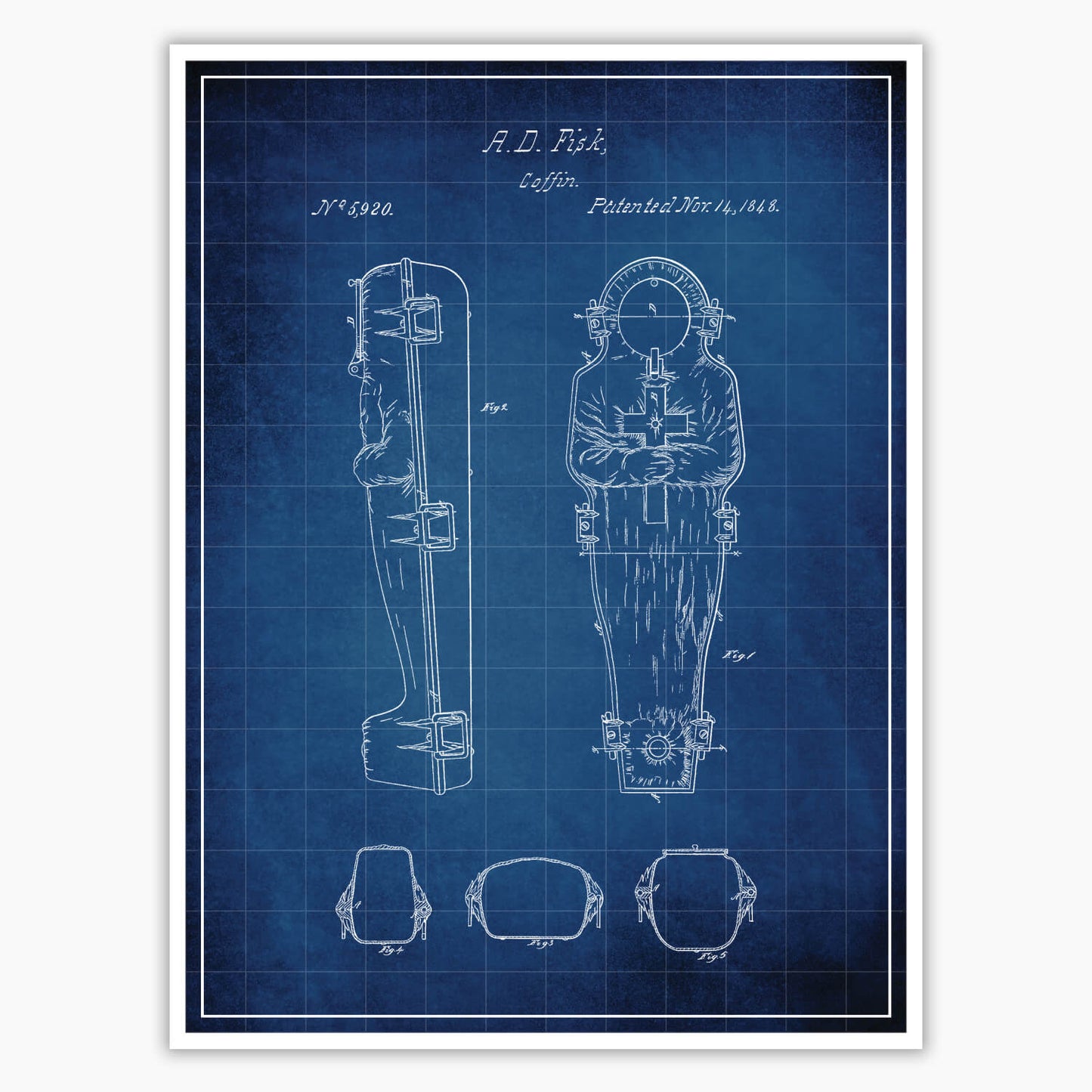 Coffin (1848) Patent Poster