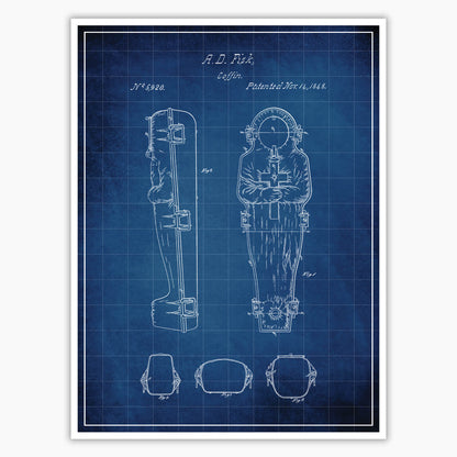 Coffin (1848) Patent Poster