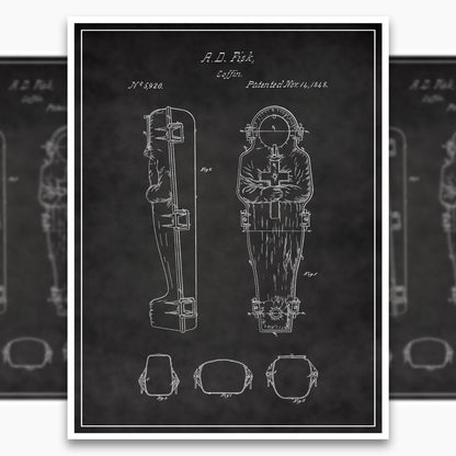 Coffin (1848) Patent Poster