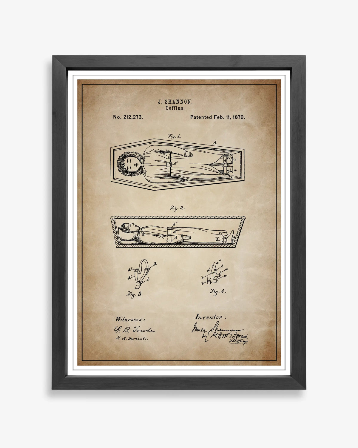 Coffin (1879) Patent Poster