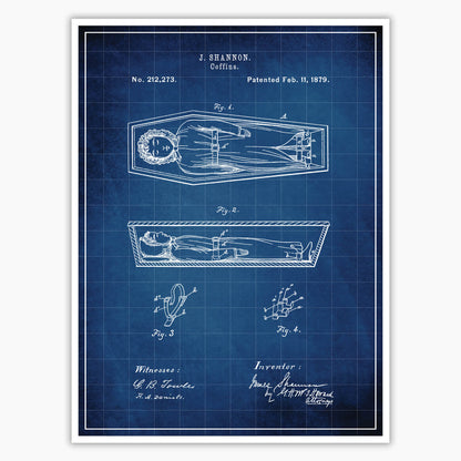 Coffin (1879) Patent Poster