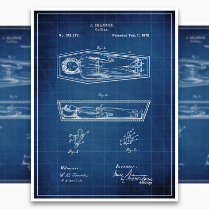 Coffin (1879) Patent Poster