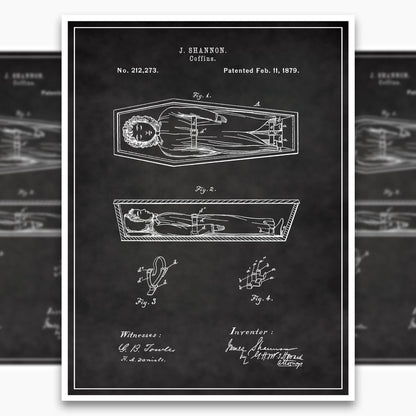Coffin (1879) Patent Poster