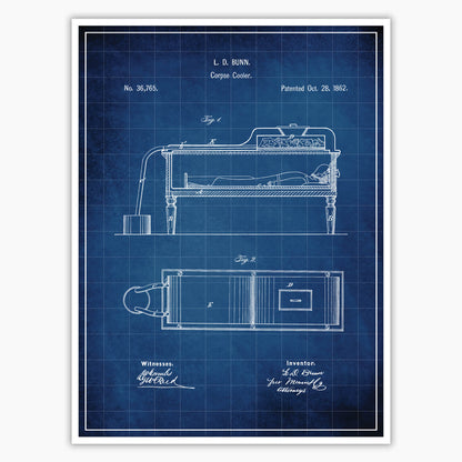 Corpse Cooler Patent Poster