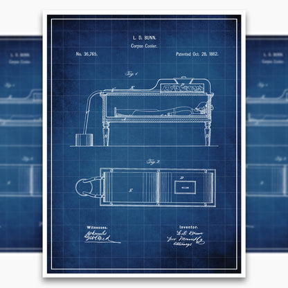 Corpse Cooler Patent Poster
