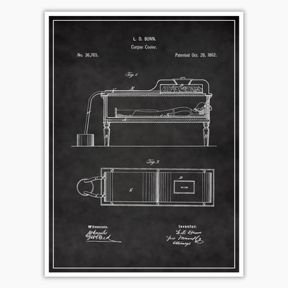 Corpse Cooler Patent Poster