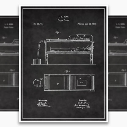 Corpse Cooler Patent Poster