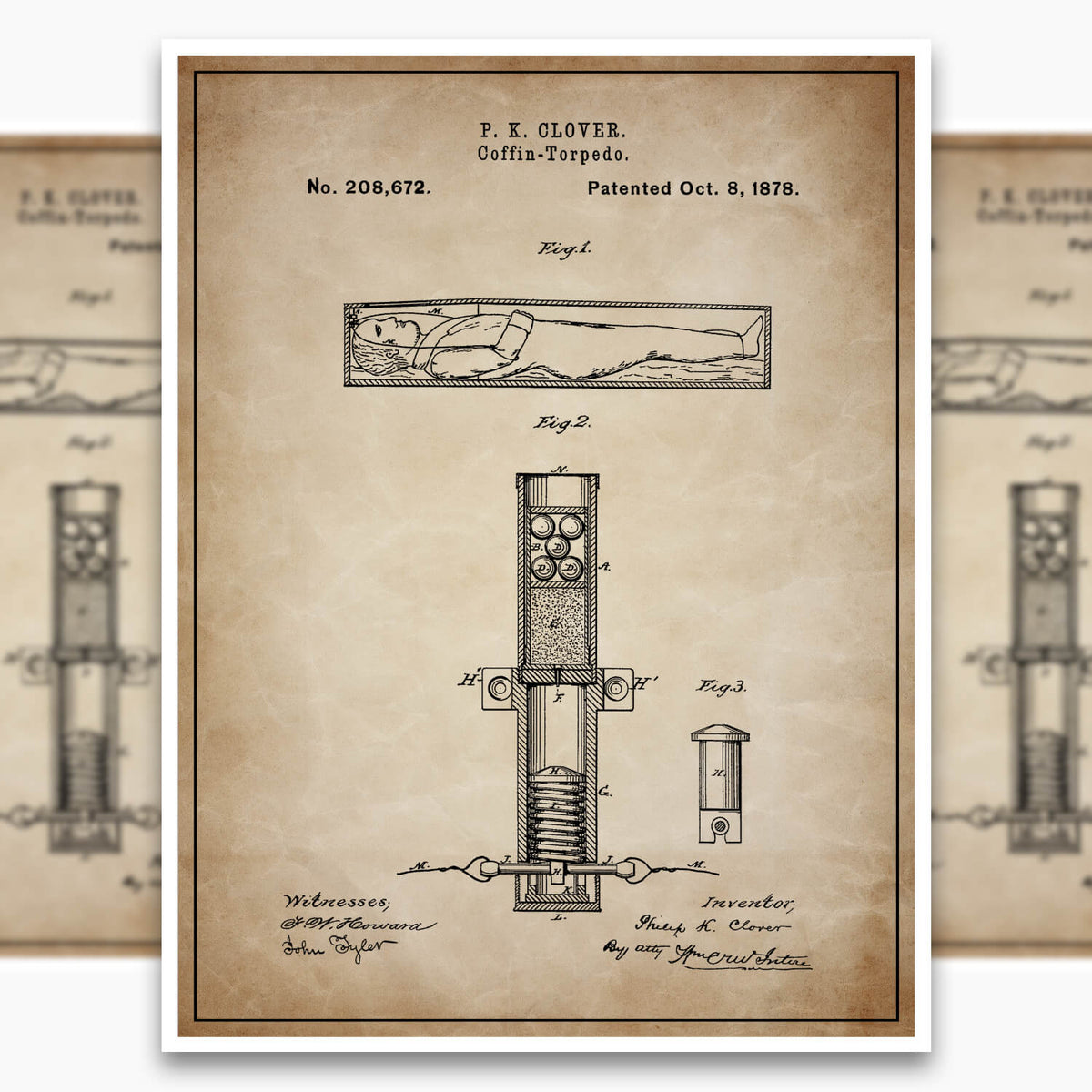 Corpse Torpedo Patent Poster