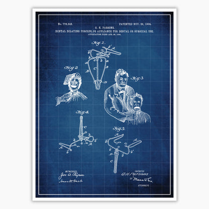 Dental Forceps Patent Poster
