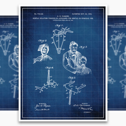 Dental Forceps Patent Poster