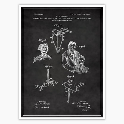 Dental Forceps Patent Poster