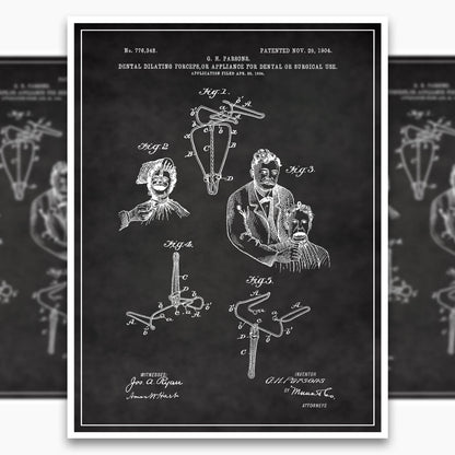 Dental Forceps Patent Poster