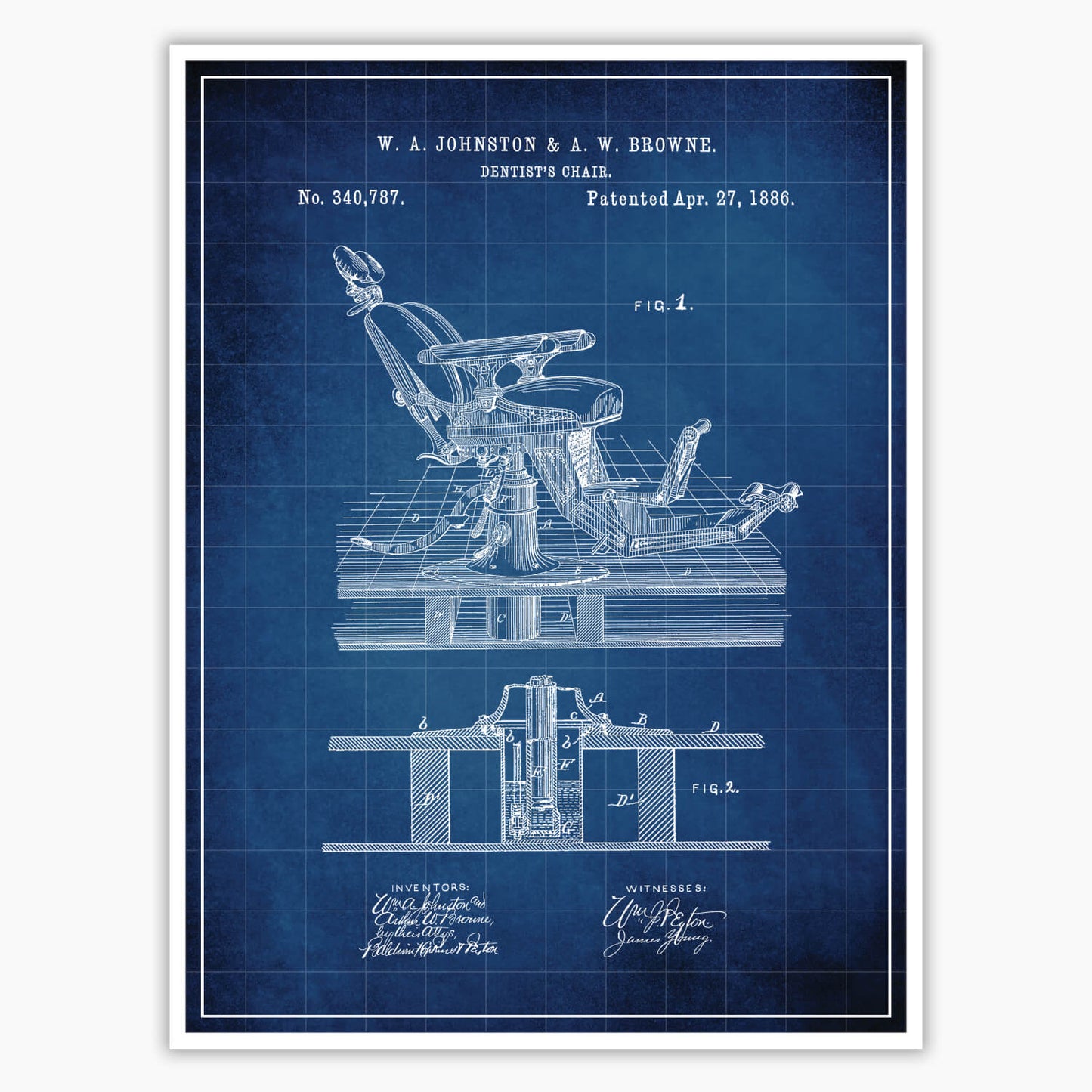 Dentist's Chair Patent Poster