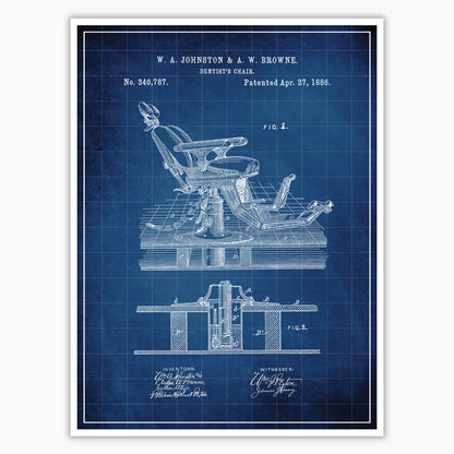 Dentist's Chair Patent Poster