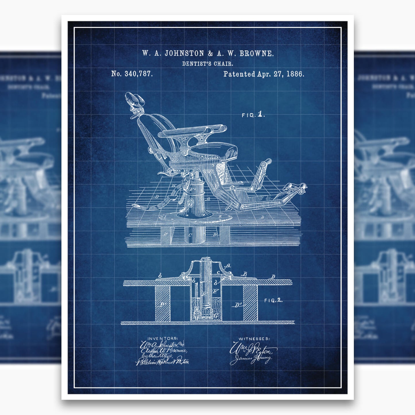 Dentist's Chair Patent Poster