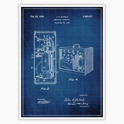 Embalming Machine Patent Poster