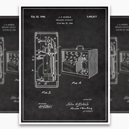 Embalming Machine Patent Poster