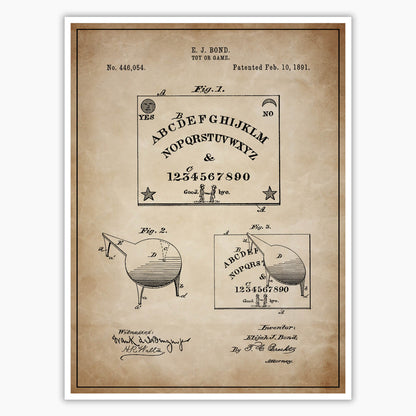 Ouija Board Patent Poster