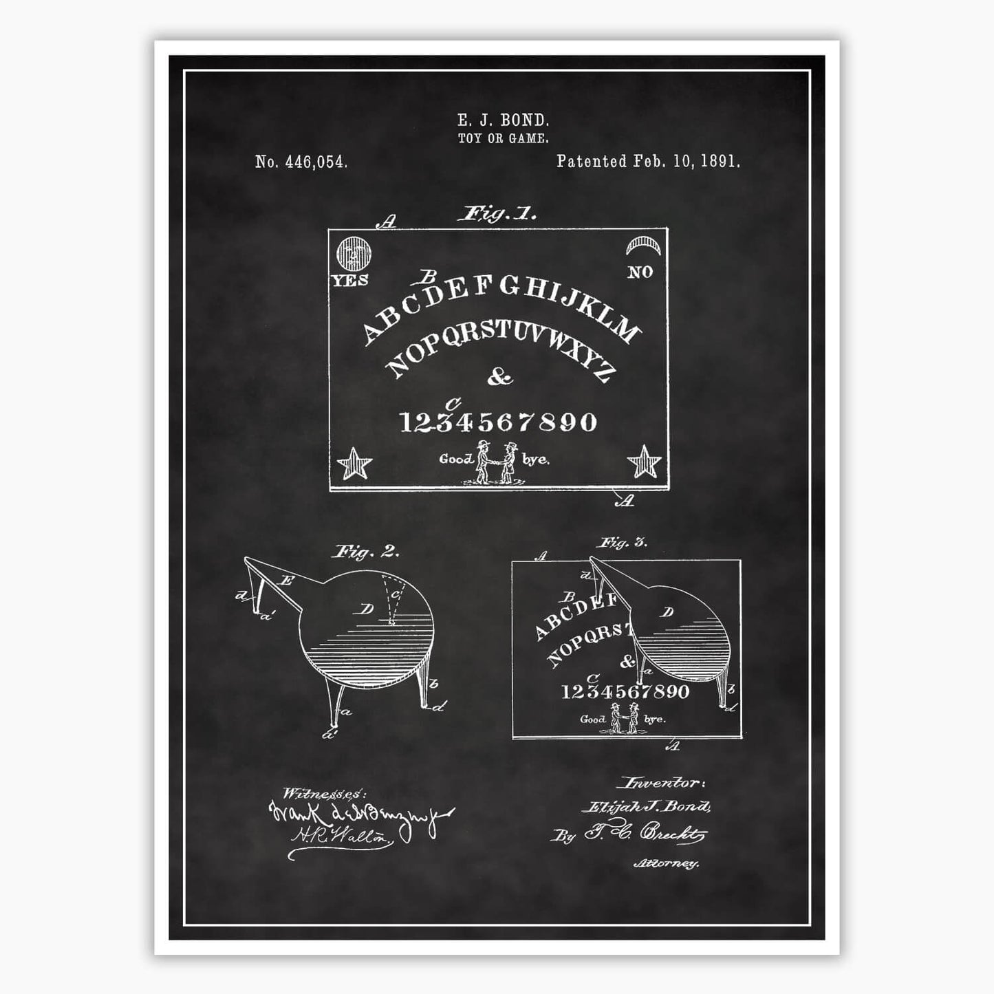 Ouija Board Patent Poster
