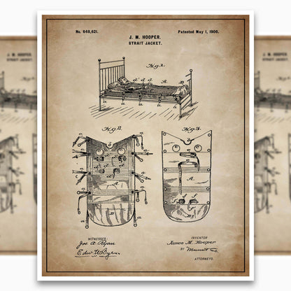 Strait Jacket Patent Poster