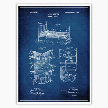 Strait Jacket Patent Poster