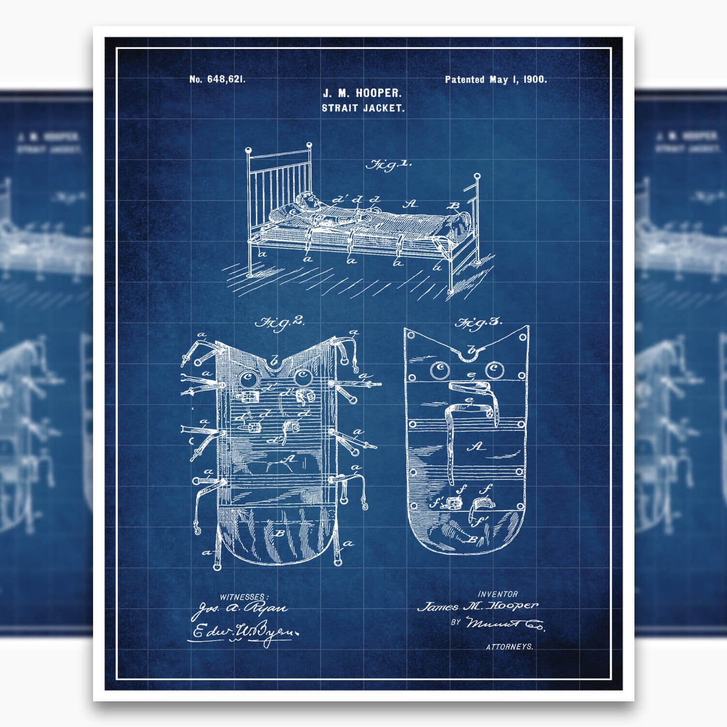 Strait Jacket Patent Poster