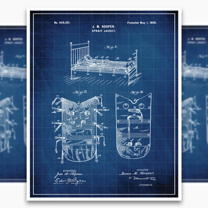 Strait Jacket Patent Poster