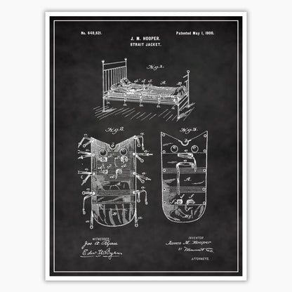 Strait Jacket Patent Poster