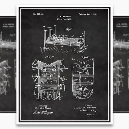 Strait Jacket Patent Poster
