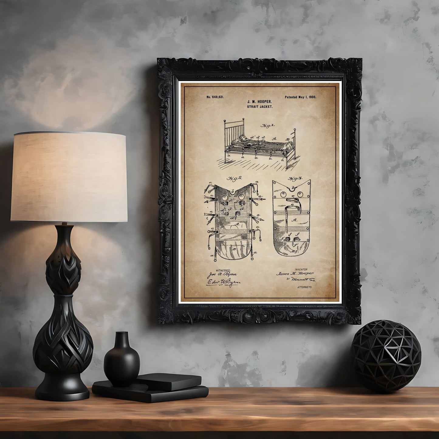 Strait Jacket Patent Poster