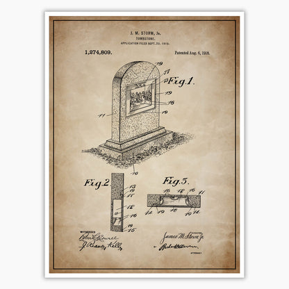 Tombstone Patent Poster