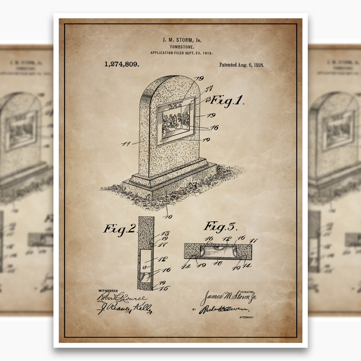 Tombstone Patent Poster
