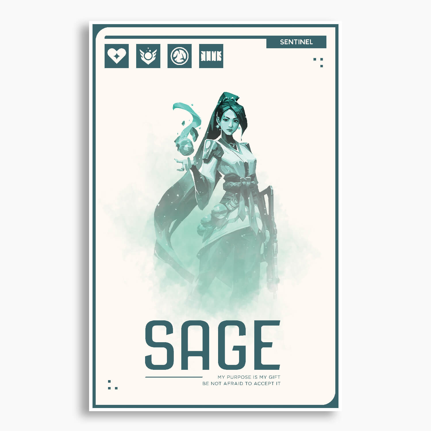 Valorant Agents - Sage Poster
